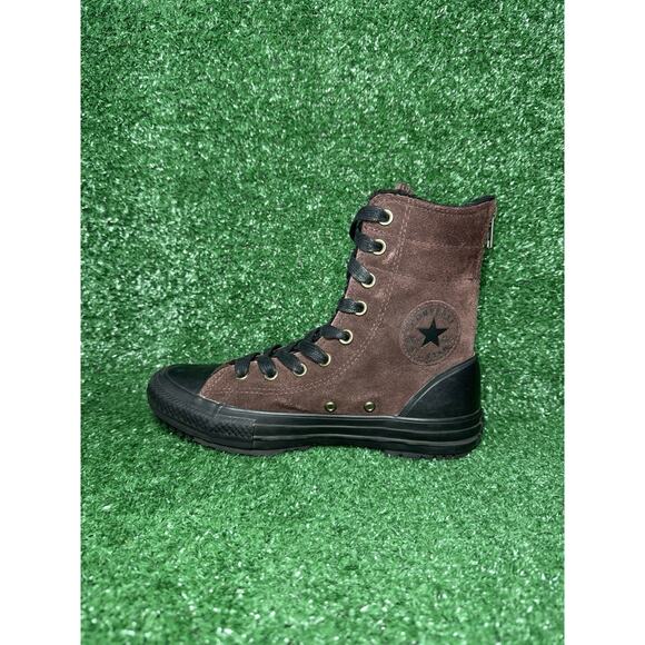 Converse All Star Fur Lined Brown Suede High Top Ankle Boots Women’s Size 6.5 - Picture 6 of 14